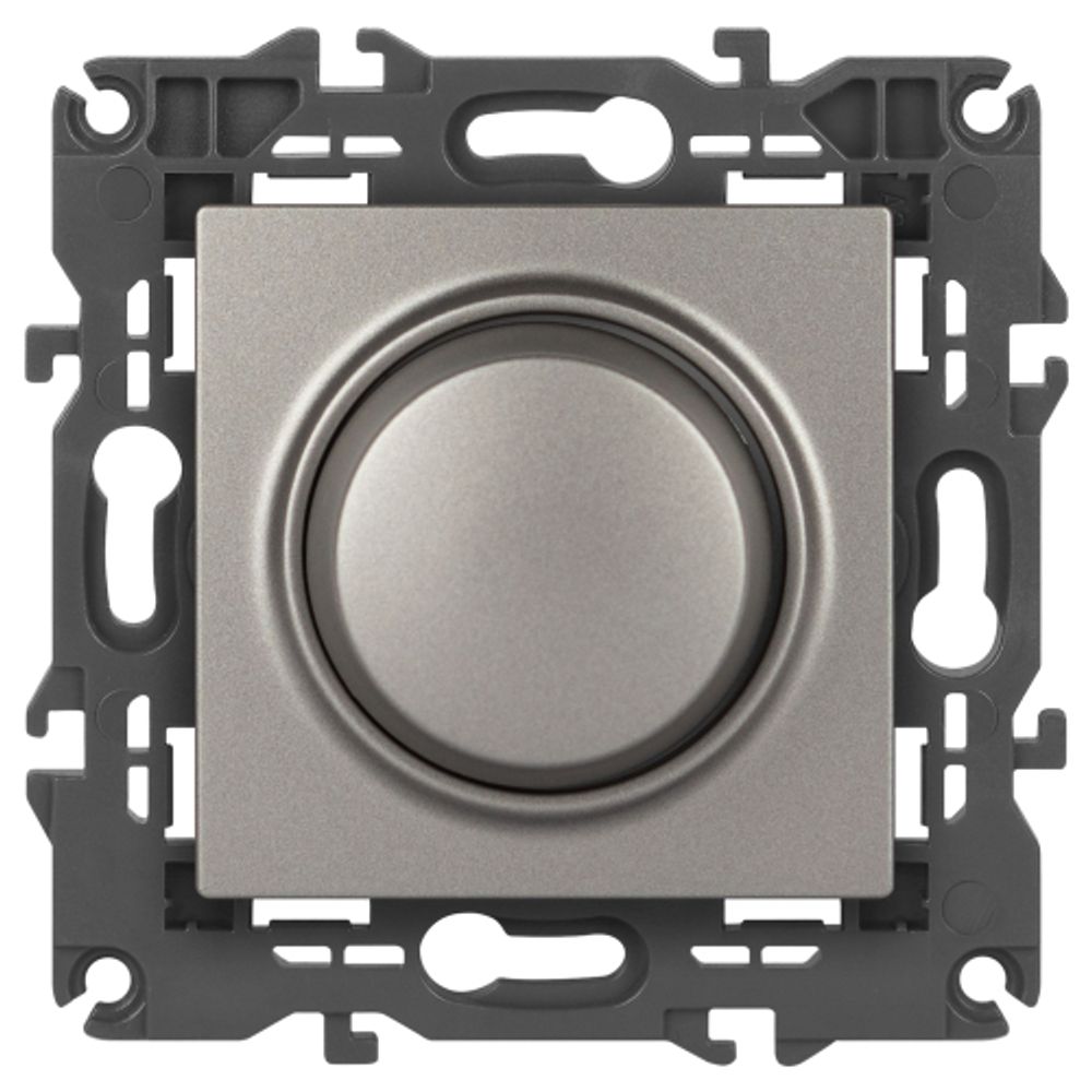 Светорегулятор ЭРА Elegance 14-4101-16 поворотно-нажимной, 400ВА 230В, титан