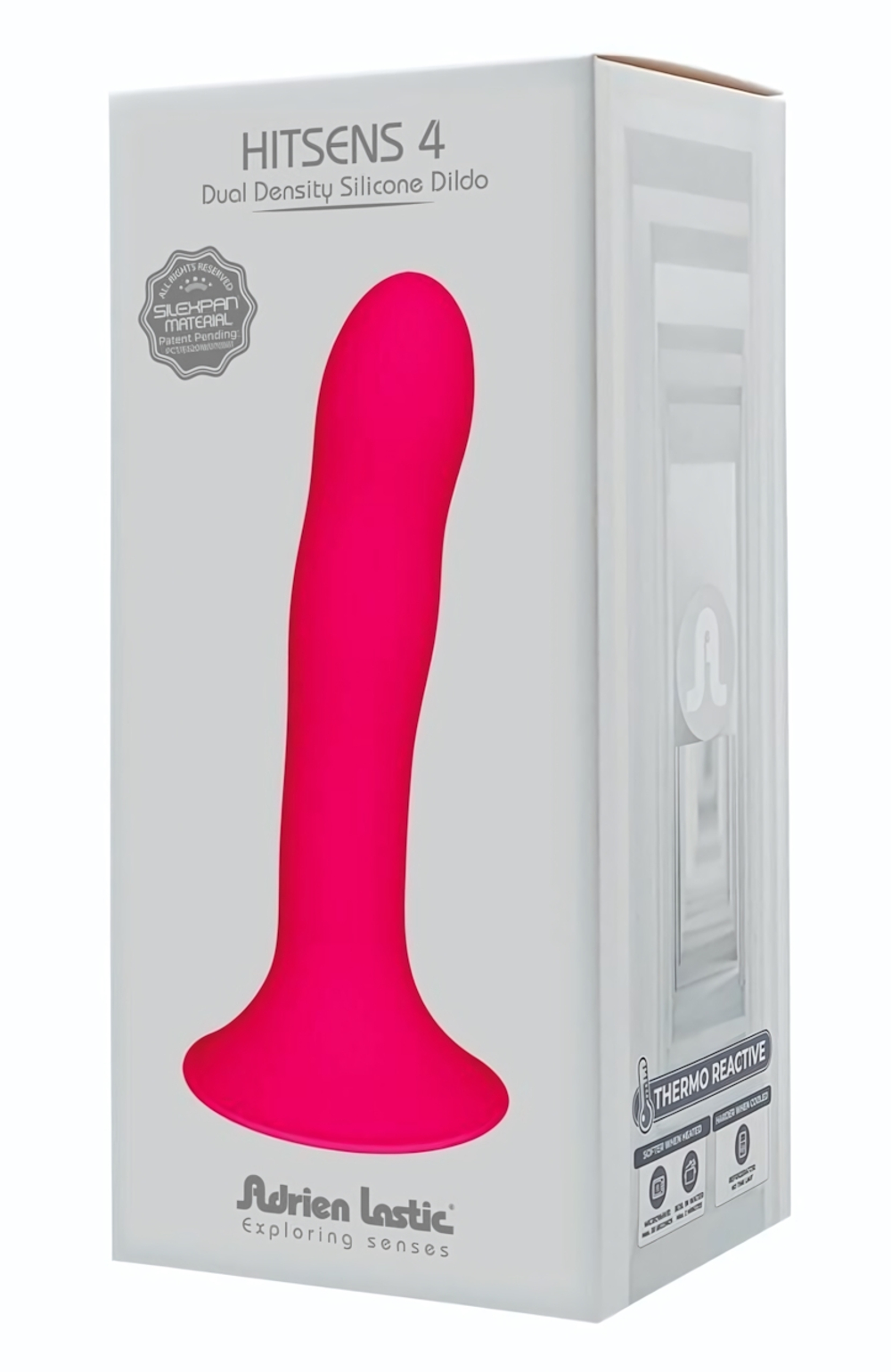 Ярко-розовый фаллоимитатор двойной плотности Hitsens 4 - 17,5 см. (Цвет: ярко-розовый)