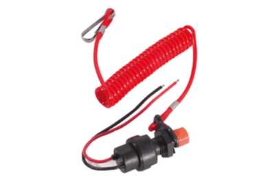 Кнопка с чекой для ПЛМ, замыкание цепи при выдернутой чеке