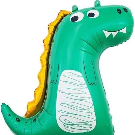Шар (34""/86 см) Фигура, Динозаврик, Дракон Зеленый, 1 шт. Г072 Г073 Г074 Д096