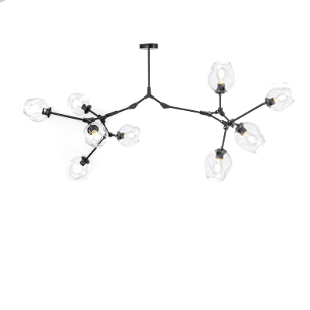 Ceiling design lamp  Branching Bubble by Roll & Hill (Lindsey Adelman) (9 lampshades,  Black)