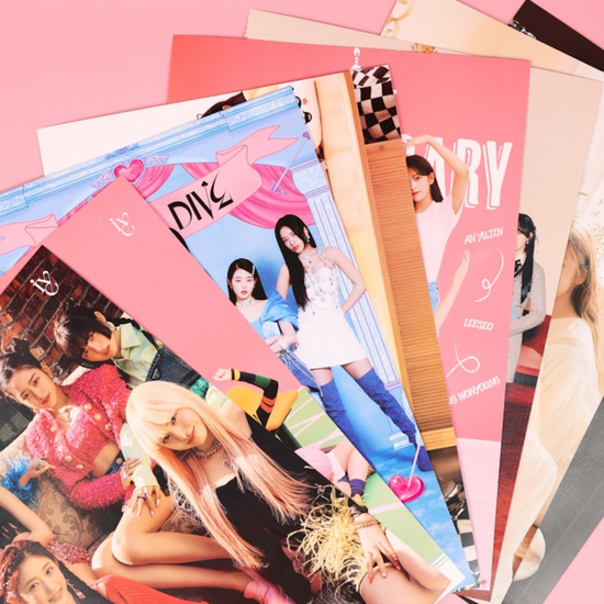 Набор постеров в ассортименте IVE 8 шт, 42х29см (№1)