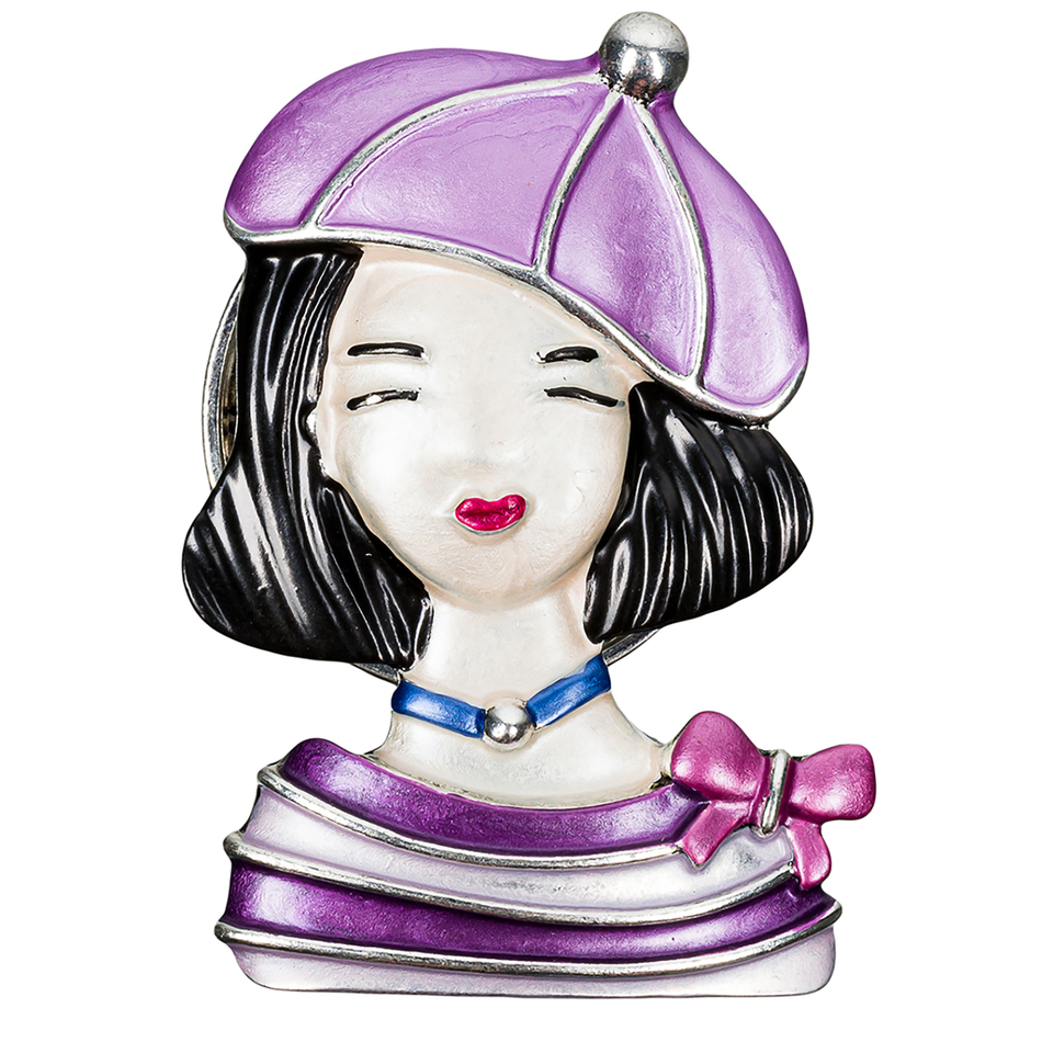 Брошь Shadore Девочка в берете XZ1479.11 V/S