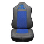 Чехлы FAW J7 (экокожа, черный, синяя вставка)