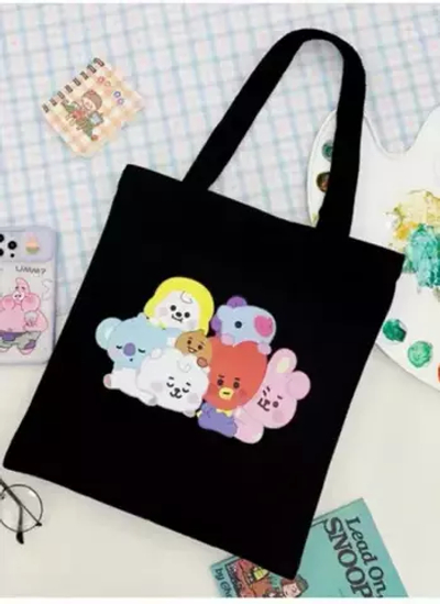 Чёрный шоппер BT21