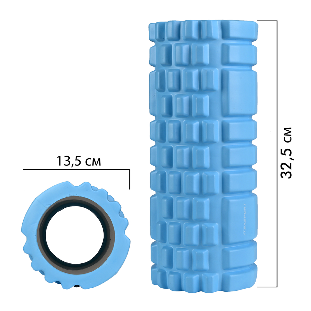 ITEX SPORT ролик массажный МФР голубой (для спины, рук, ног), оптом