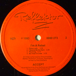 Accept ‎– I'm A Rebel (Скандинавия 1980г.) Т