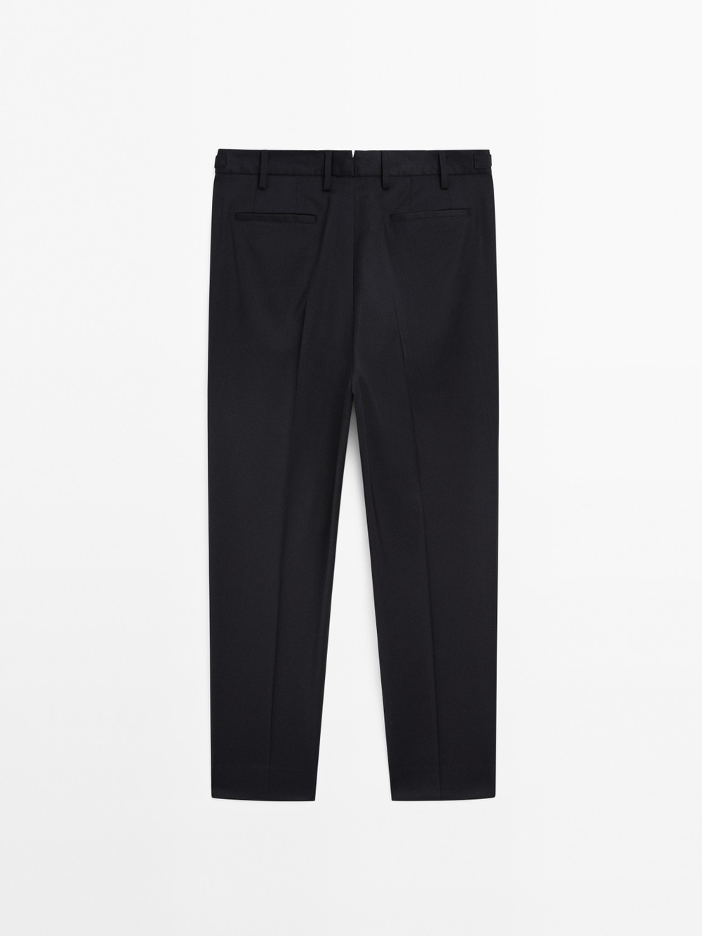 Massimo Dutti Брюки из шерстяной смеси, темно-синий