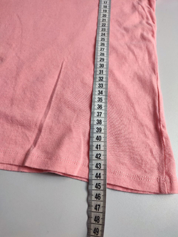 Футболка хлопковая нежно-розовая  на 9-10 лет