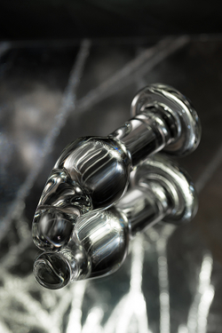 Анальная втулка Sexus Glass, стекло, прозрачная, 14,5 см, Ø 4 см