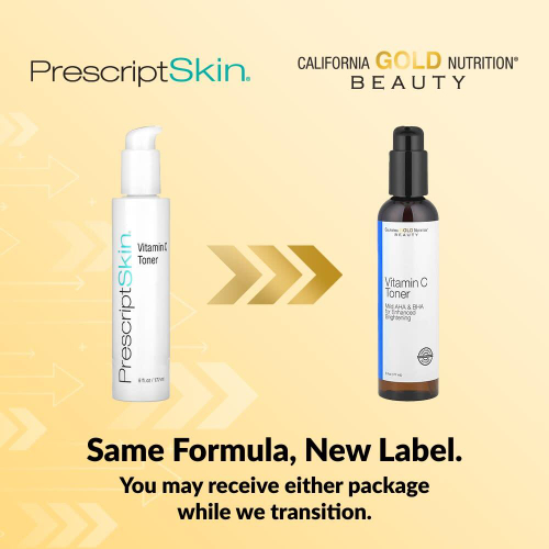 California Gold Nutrition, тонер с витамином C, осветляющий эффект, 177 мл (6 жидк. унций)