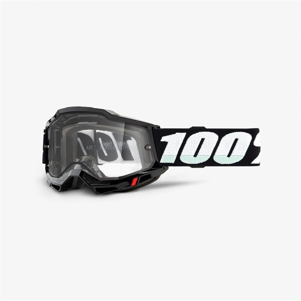 Очки 100% Accuri 2 Enduro Goggle Black / Clear Dual Lens (50221-501-01)