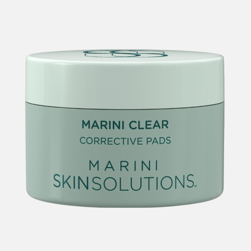 MARINI SKINSOLUTIONS Clear Multi-Acid Corrective Pads Мультикислотные корректирующие пилинг-диски для комбинированной, жирной и склонной к воспалениям кожи, 30 шт