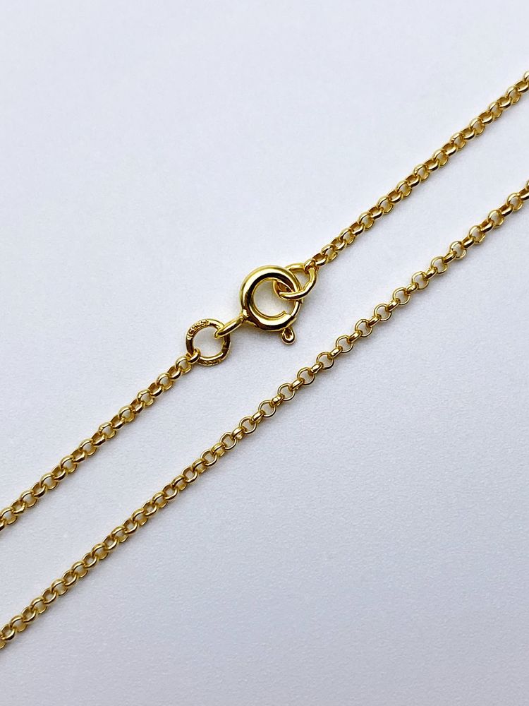 Цепь из серебра/Горох/Позолота