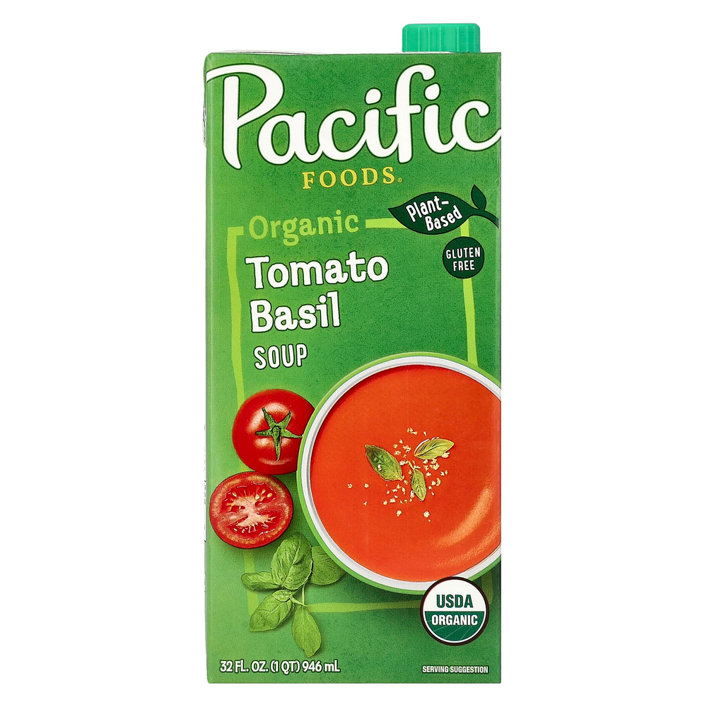 Pacific Foods, органический томатный суп с базиликом, 946 мл (32 жидк. унции)