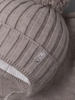 Шапка для мальчика осенняя вязаная и снуд