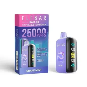 ELF BAR RAYA D3 - Grape Mint (5% nic)