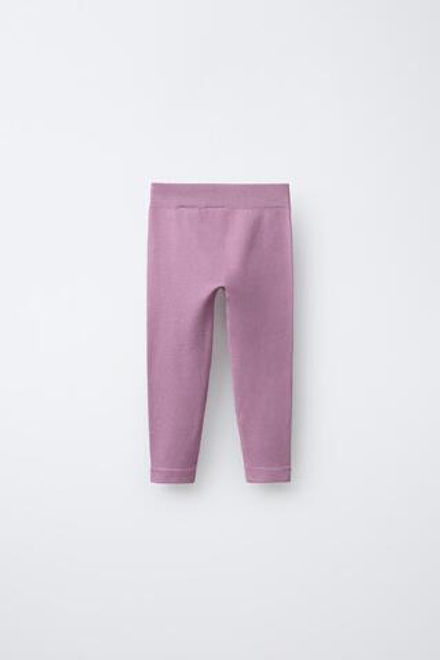 ZARA ЛЕГИНСЫ ИЗ МЯГКОЙ ТКАНИ, РОЗОВЫЙ/СИРЕНЕВЫЙ