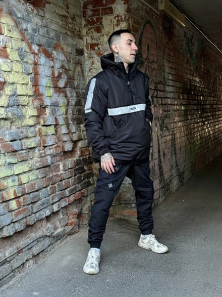 Анорак НПОГП Габберит утепленный Чёрный