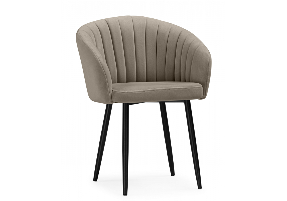 Стул на металлокаркасе Woodville Моншау marseille 13, черный, ножки черные