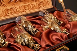 Набор лафитников «Охотничьи Трофеи" 6 шт. в подарочном футляре