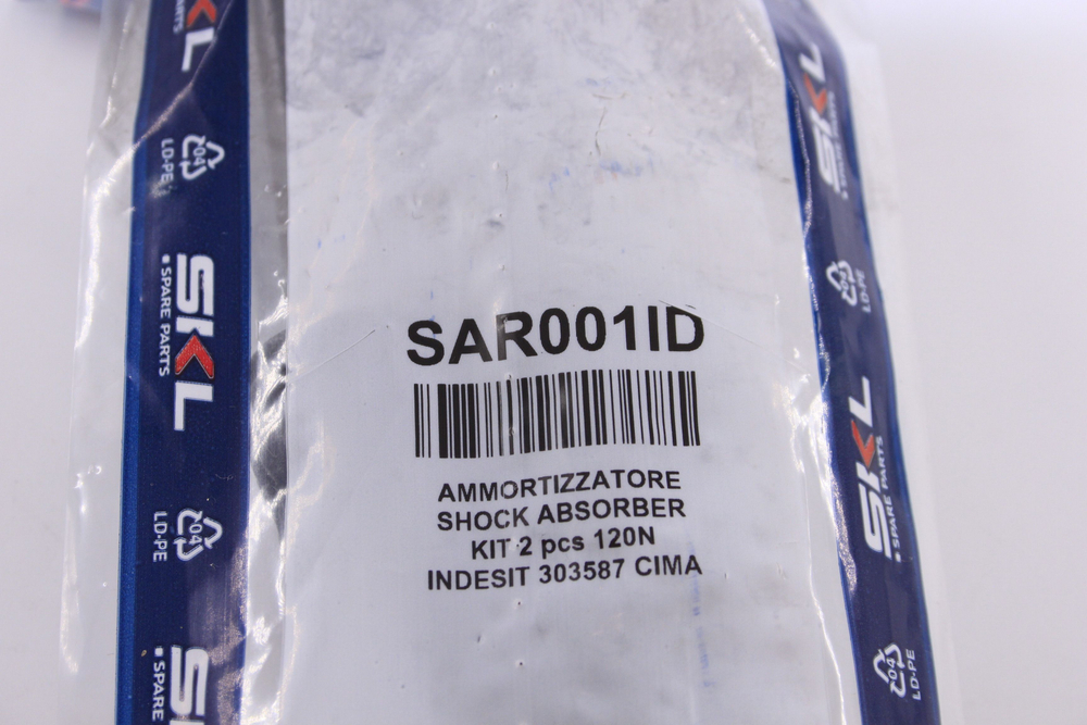 Амортизаторы для стиральной машины Indesit, Ariston, Hotpoint-Ariston, Hotpoint, 100N (комплект 2 шт с креплением) C00309597