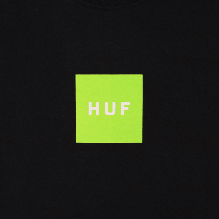 Футболка мужская HUF Essentials Box Logo артикул:TS01666-BLACK - купить в магазине Дайс