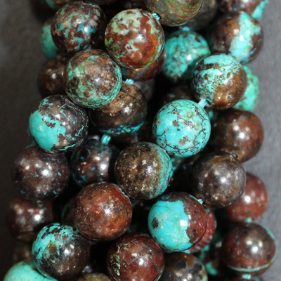 Хризоколла темная бусины 8мм 10мм