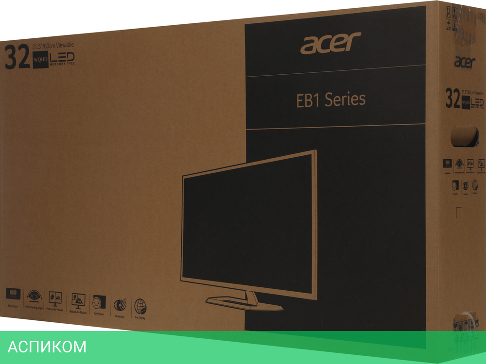 Монитор Acer 31.5" EB321HQUCbidpx