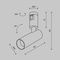 Трековый светильник Maytoni Technical TR144-1-5W3K-W-PT