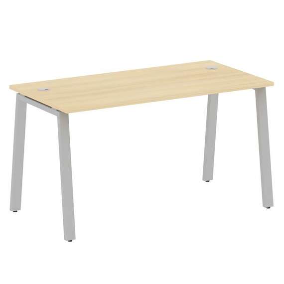 Metal System Стол письменный на А-образном м/к БА.СП-3 Акация Лорка/Металл Серый 1400*720*750