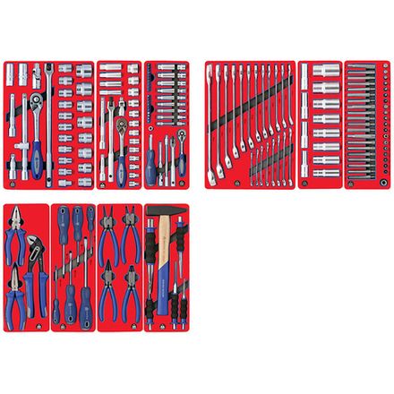 Цена на МАСТАК (5-00186) Набор инструментов "СТАНДАРТ" для тележки, 10 ложементов, 186 предметов