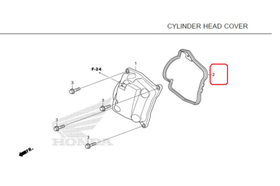 12391-K01-900. GASKET, CYLINDER HEAD COVER. Honda ADV150, SH125-150, PCX