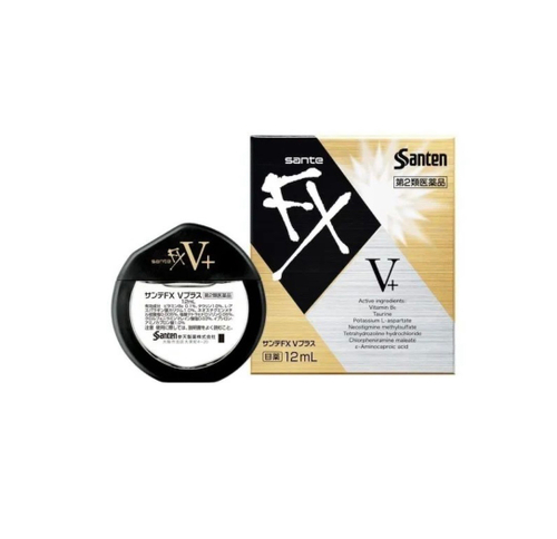 Santen FX V-plus Глазные капли с витамином В6 освежающие 12 мл