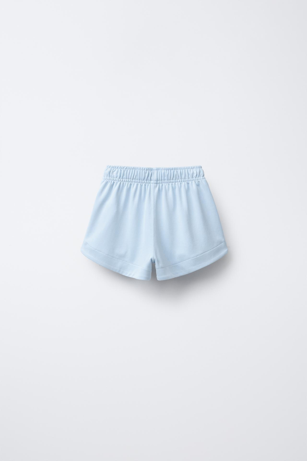 ZARA БЕРМУДЫ С ОТДЕЛКОЙ, НЕБЕСНО-ГОЛУБОЙ