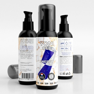 Лубрикант для орального секса SGAN YONI GEL со вкусом энергетика, 100 мл
