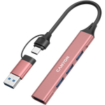 CANYON hub DS-02 4in1 USB-A/C Pink