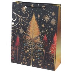 GAEM Пакет подарочный (бумага 210г/м2, блок микс 12шт), L31 W12 H40 см, 4в.