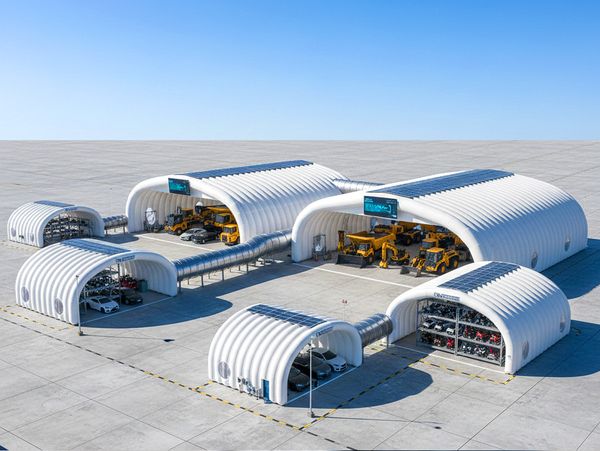 Гаражи для автомобилей и спецтехники: обзор решений от капитальных до надувных