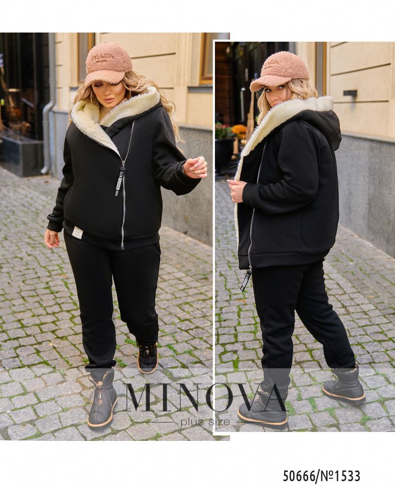 Костюм 1533-черный Minova