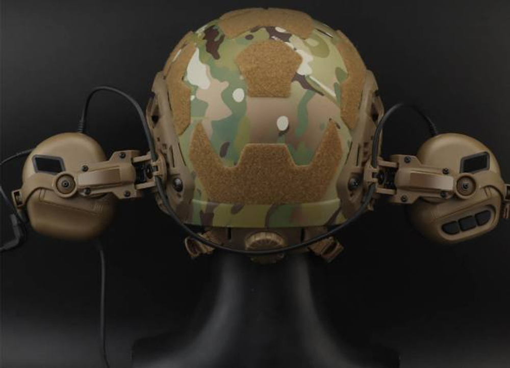 Крепление откидное типа "Чебурашка" на тактический шлем (койот)