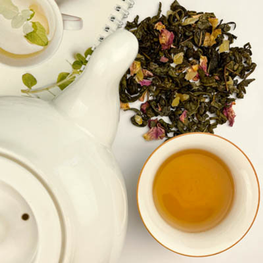 Зеленый чай BERRY-TEA "Персиковый" | 18гр под стакан | Эконом