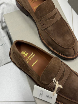 Лоферы коричневые Brunello Cucinelli
