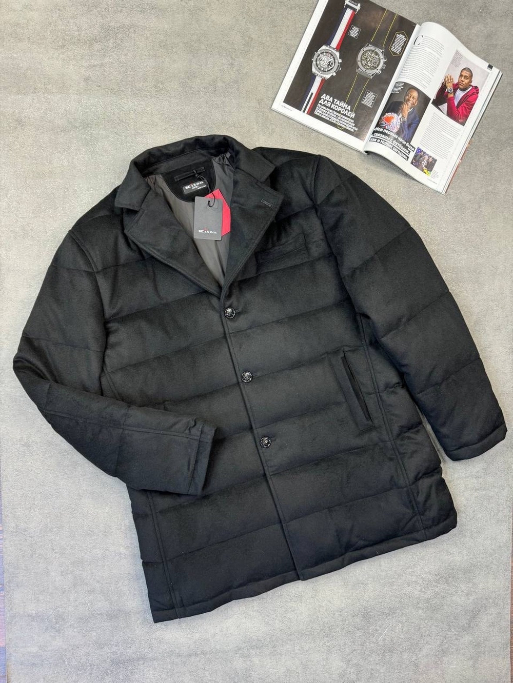 Кашемировый пуховик Kiton