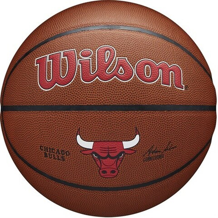 Мяч баскетбольный Wilson NBA TEAM COMPOSITE LEATHER Chicago Bulls (7)