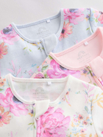 Комбинезон / Cлип для малышей Next E18-358, 3 шт., Молочный, Розовый, Светло-голубой