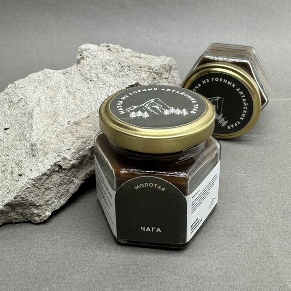 Матча из чаги в стеклянной банке 50гр