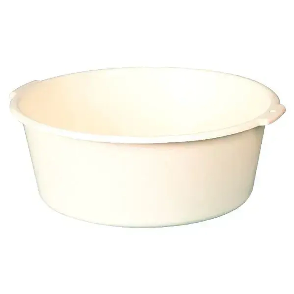 Таз круглый с ручками 20л (Слоновая кость)