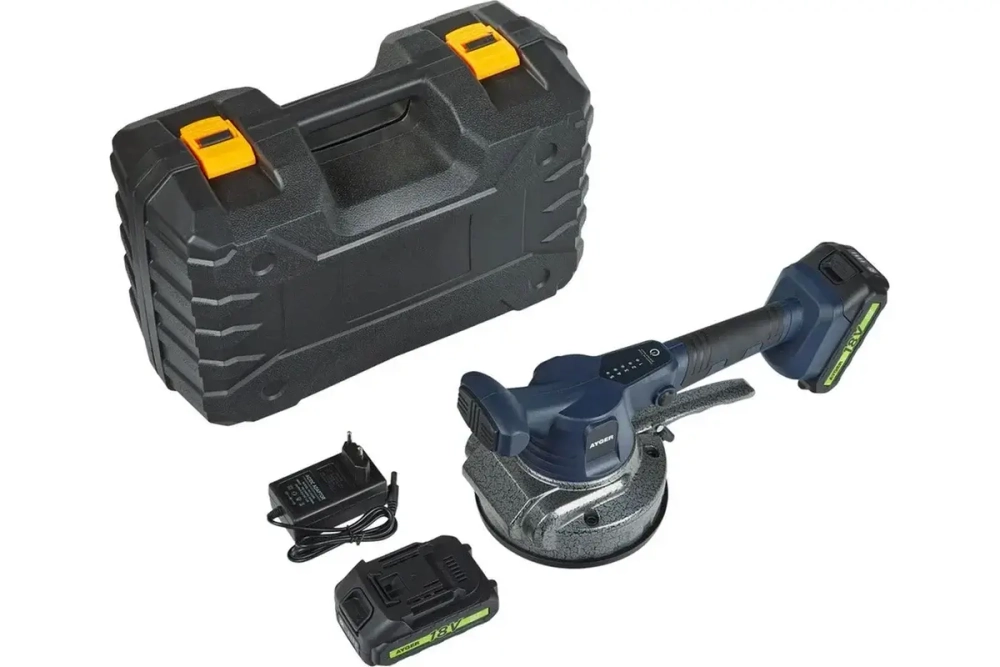 Аккумуляторная виброприсоска для укладки плитки AYGER TLM20/70