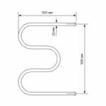 Полотенцесушитель MIXLINE SIMPLE M 60х50 3/4''